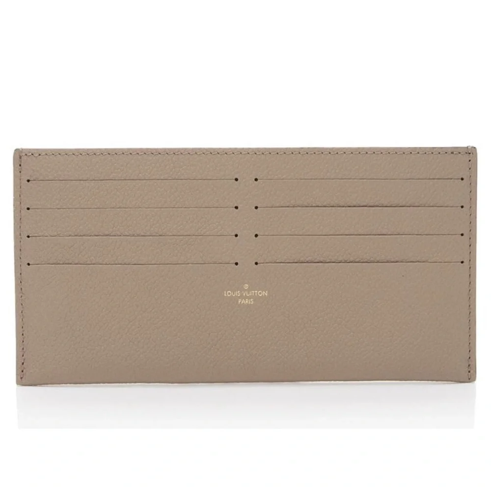 Louis Vuitton Taupe Leather Card Holder